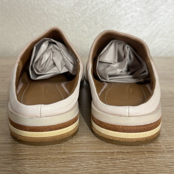 Kelsi Dagger Brooklyn Aiva Women's 10 Beby Pink Leather Off White Pointed Mules - Picture 4 of 8